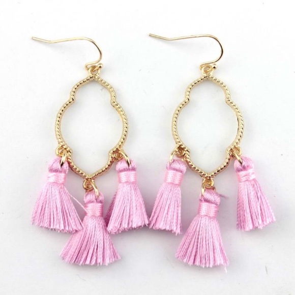๐HP 1/18 & 4/8!๐ Yellow Tassel Dangle Earrings - Picture 5 of 6